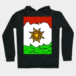 kurdish flag. flag of kurdistan. Hoodie